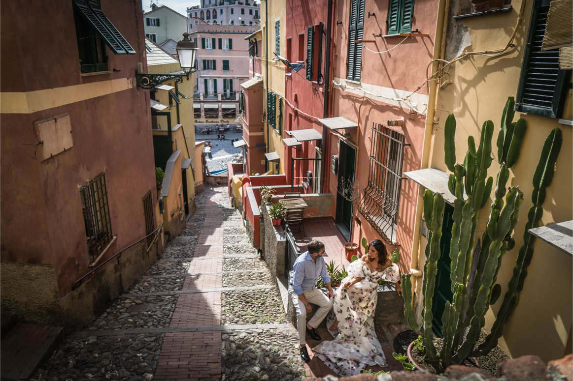 Fotografia di matrimonio a Boccadasse Genova Liguria Fotografi Boccadasse
