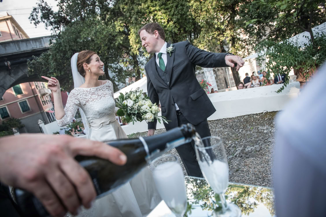 fotografo matrimonio Castello canevaro a Zoagli 