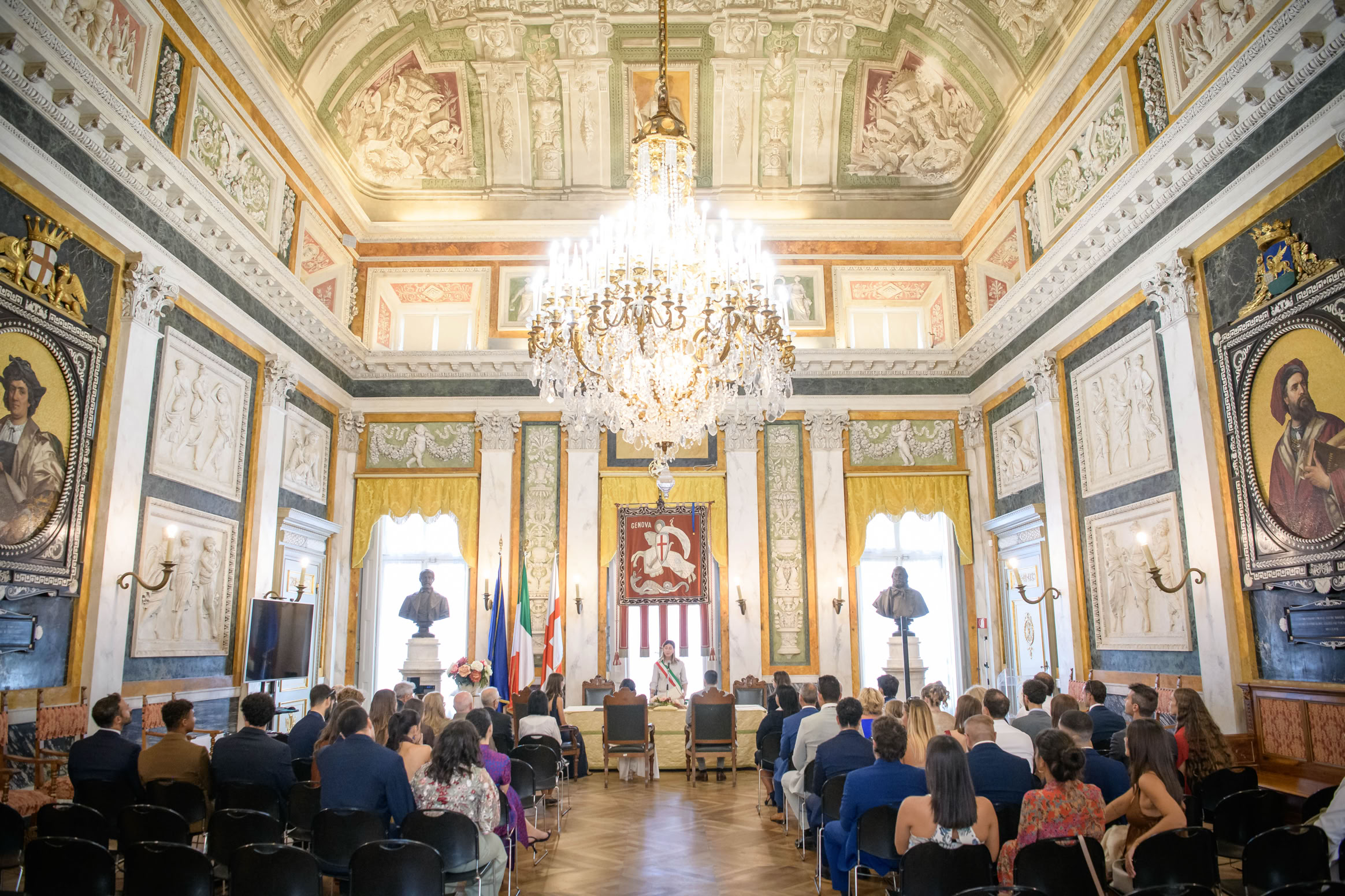 matrimonio civile a Palazzo Tursi a Genova