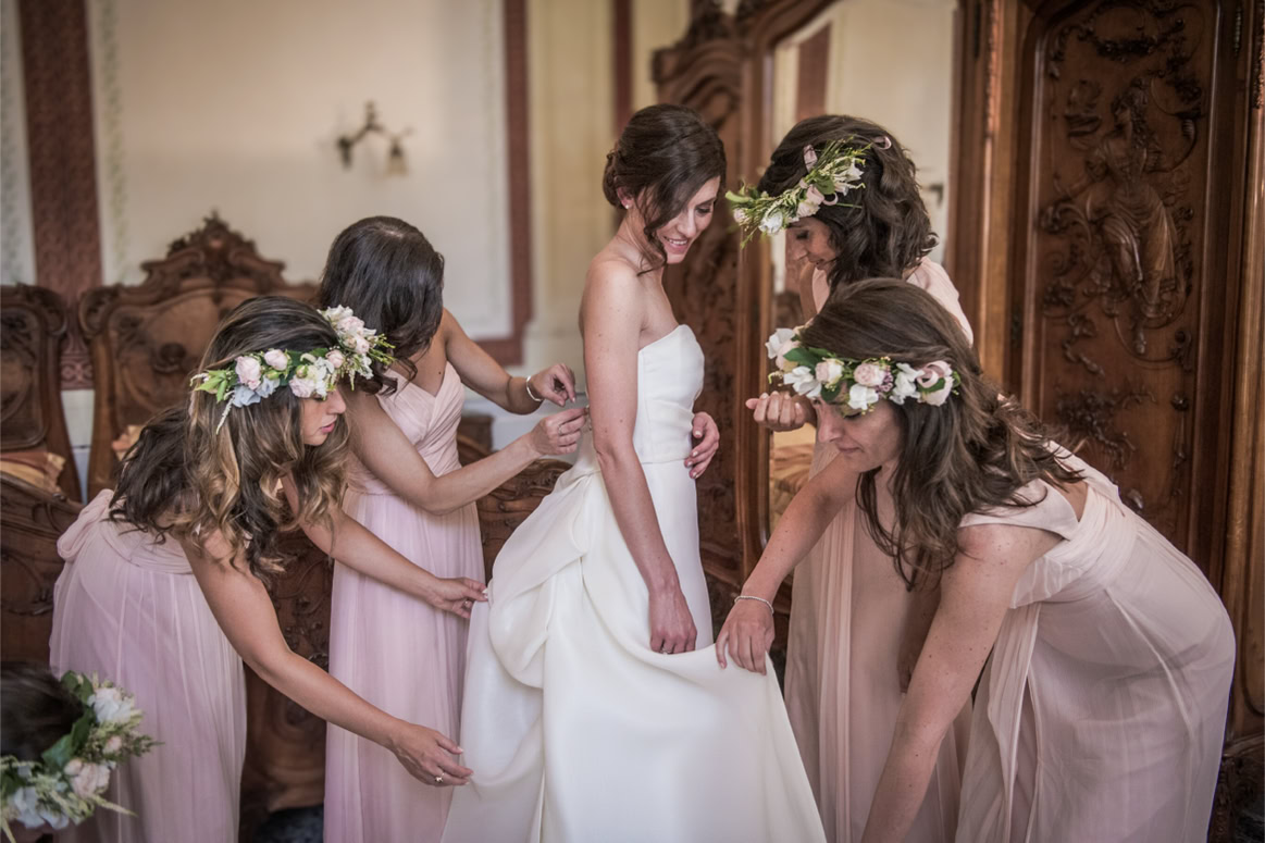 Preparazione sposa a Villa Durazzo Santa Margherita Fotografi Boccadasse