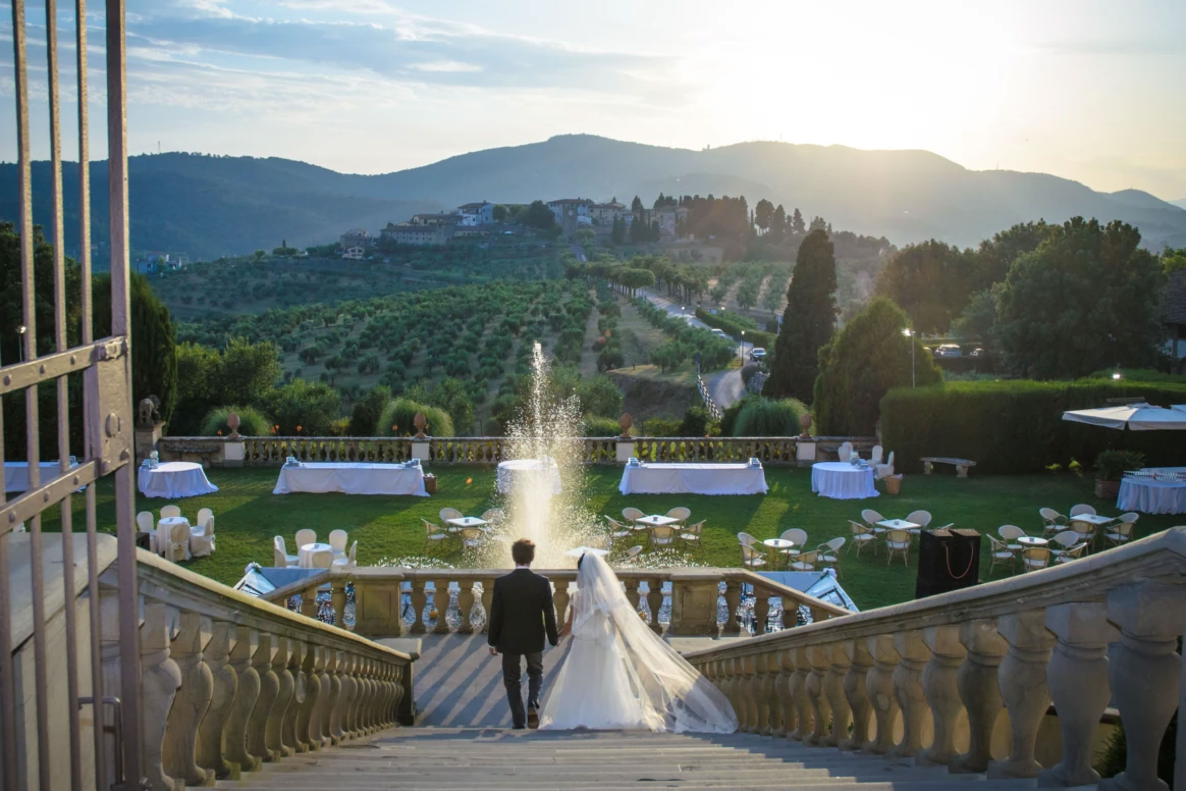 fotografo matrimonio in Toscana ad Artimino