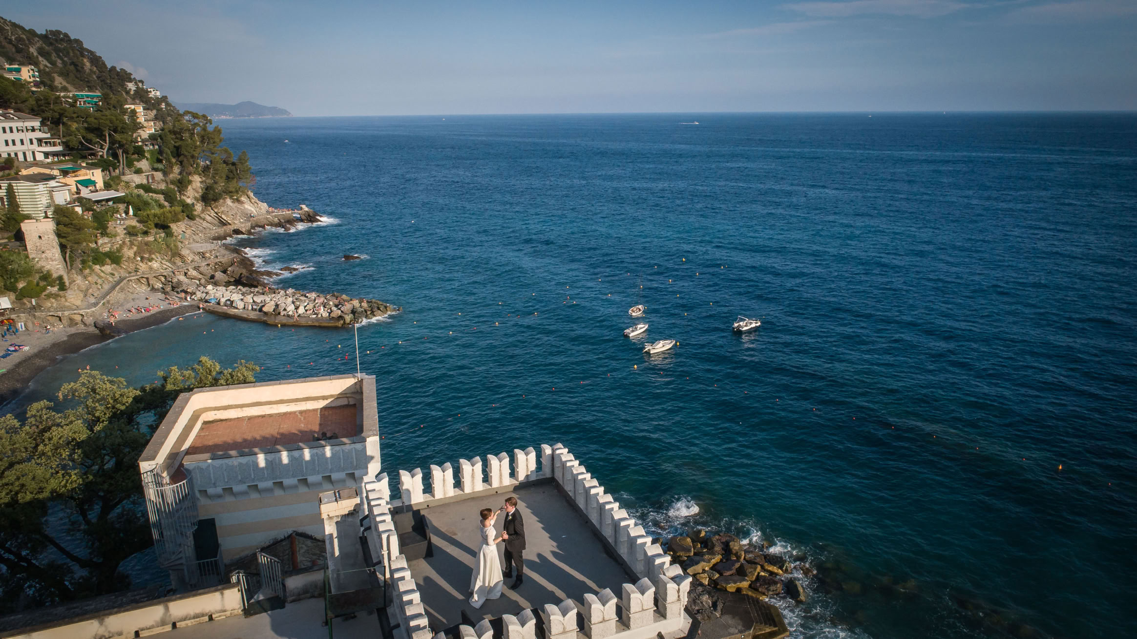 fotografo matrimonio Castello canevaro a Zoagli 