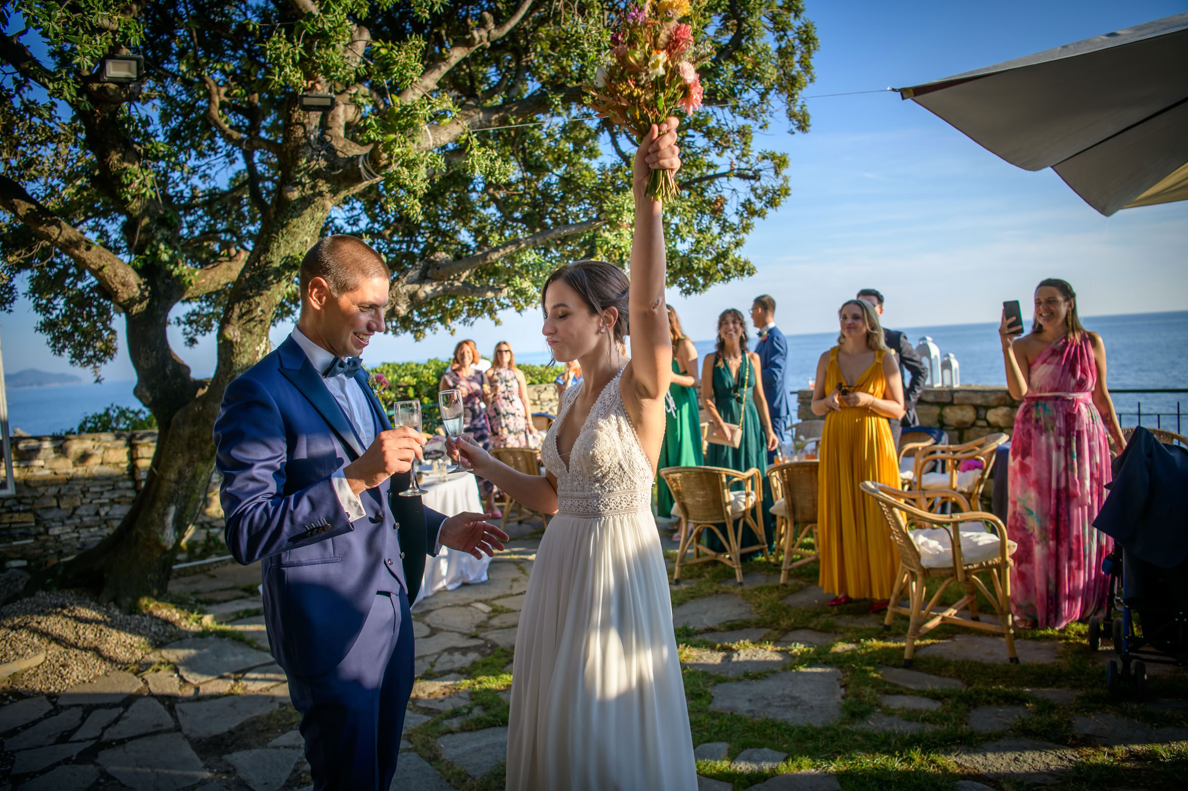 Fotografo matrimonio Castello Canevaro Zoagli 